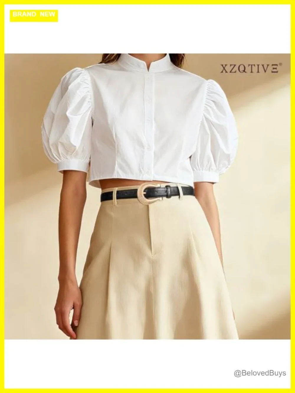 Women Crocodile Faux Leather Belt with Gold Buckle